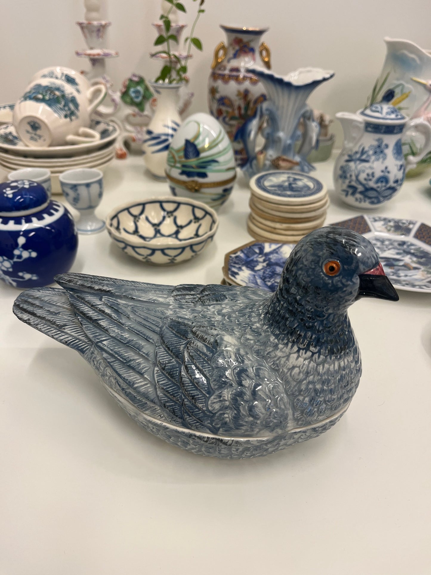 Michel Caugant pigeon tureen