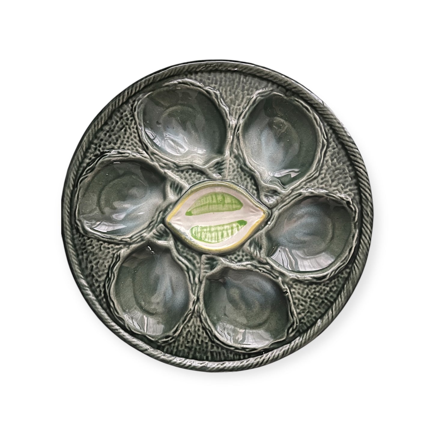 Saint Clement France oyster plate lemon π
