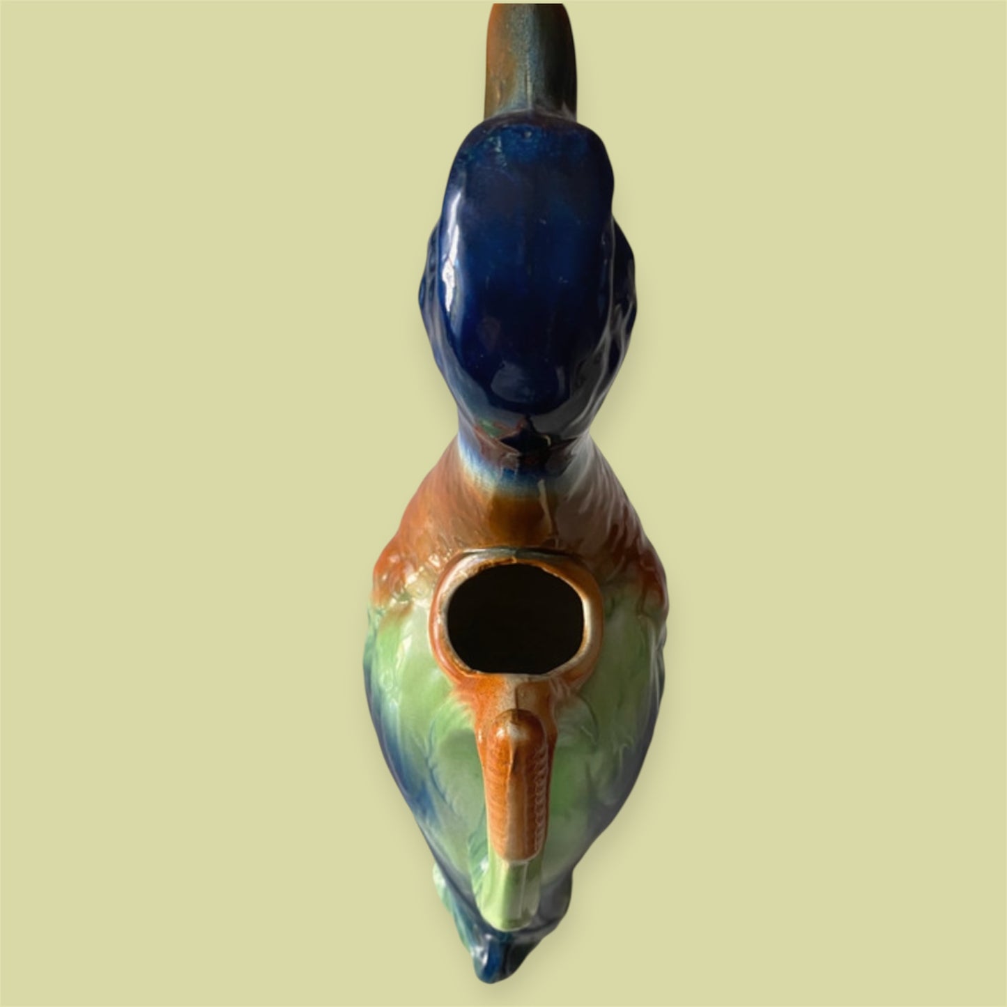Saint Clement France faience duck pitcher