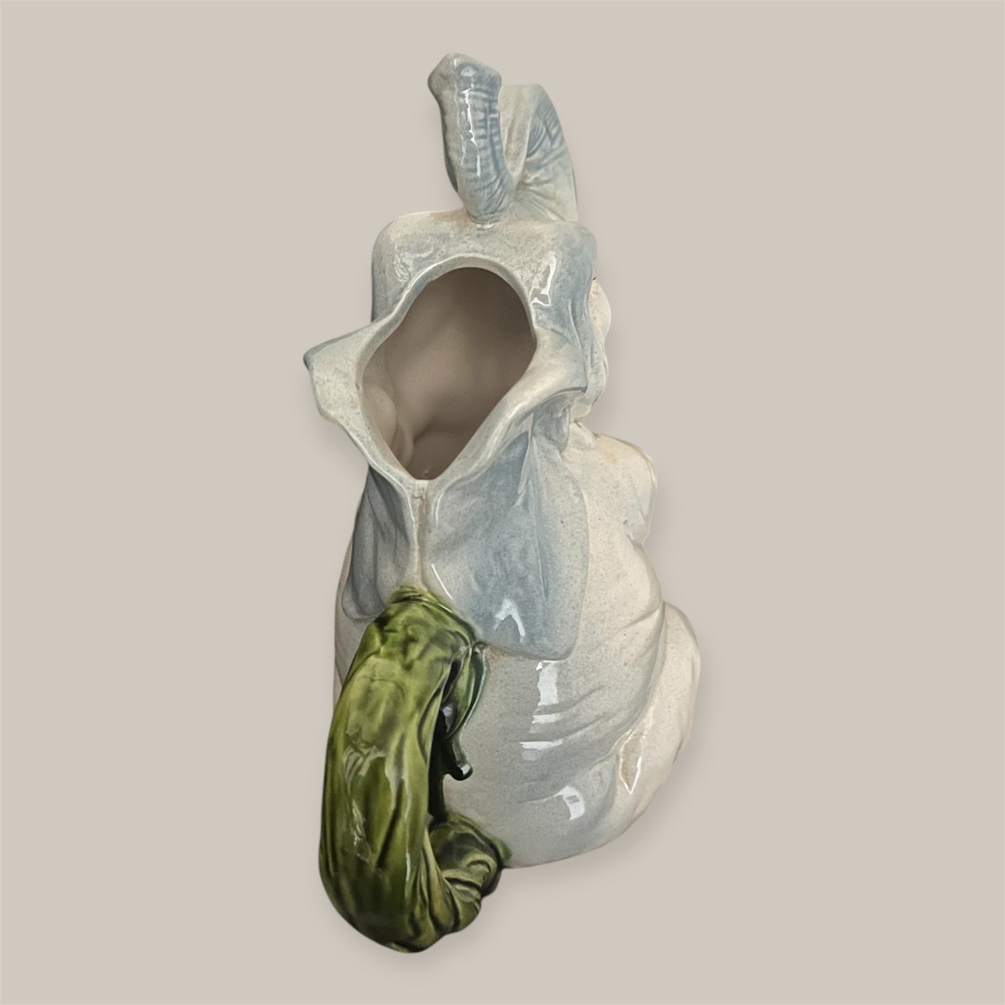 Antique Majolica elephant pitcher