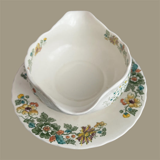 Mason’s England ironstone gravyboat Strathmore design