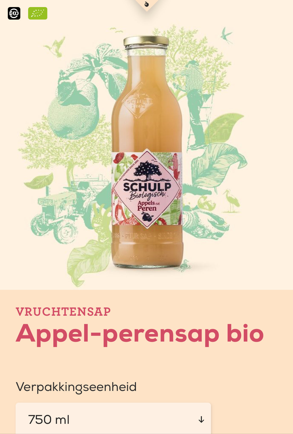 Schulp biologisch appelperen sap