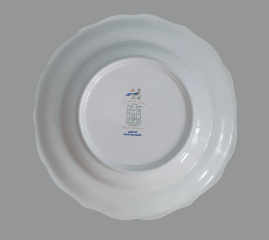 Gien France plate Oiseaux de Paradis 25 cm