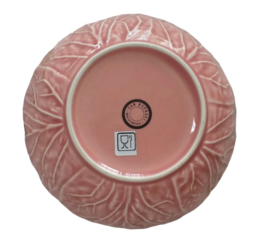 San Raphael by Bordallo Pinheiro pink cabbage bowl