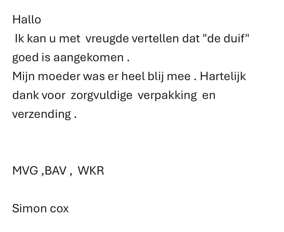 Klantreactie 4 juli 2026