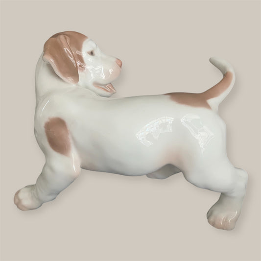 Danish design porcelain dog statue