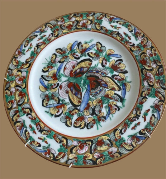 Decorative colorfull wall plate Thousand Butterflies