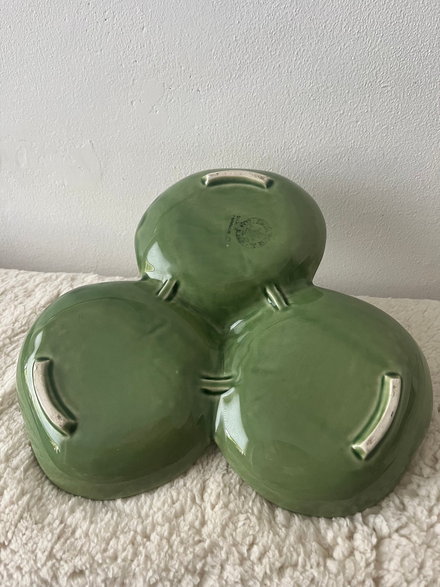 Bordalo Pinheiro vintage cabbage serving plate fruits