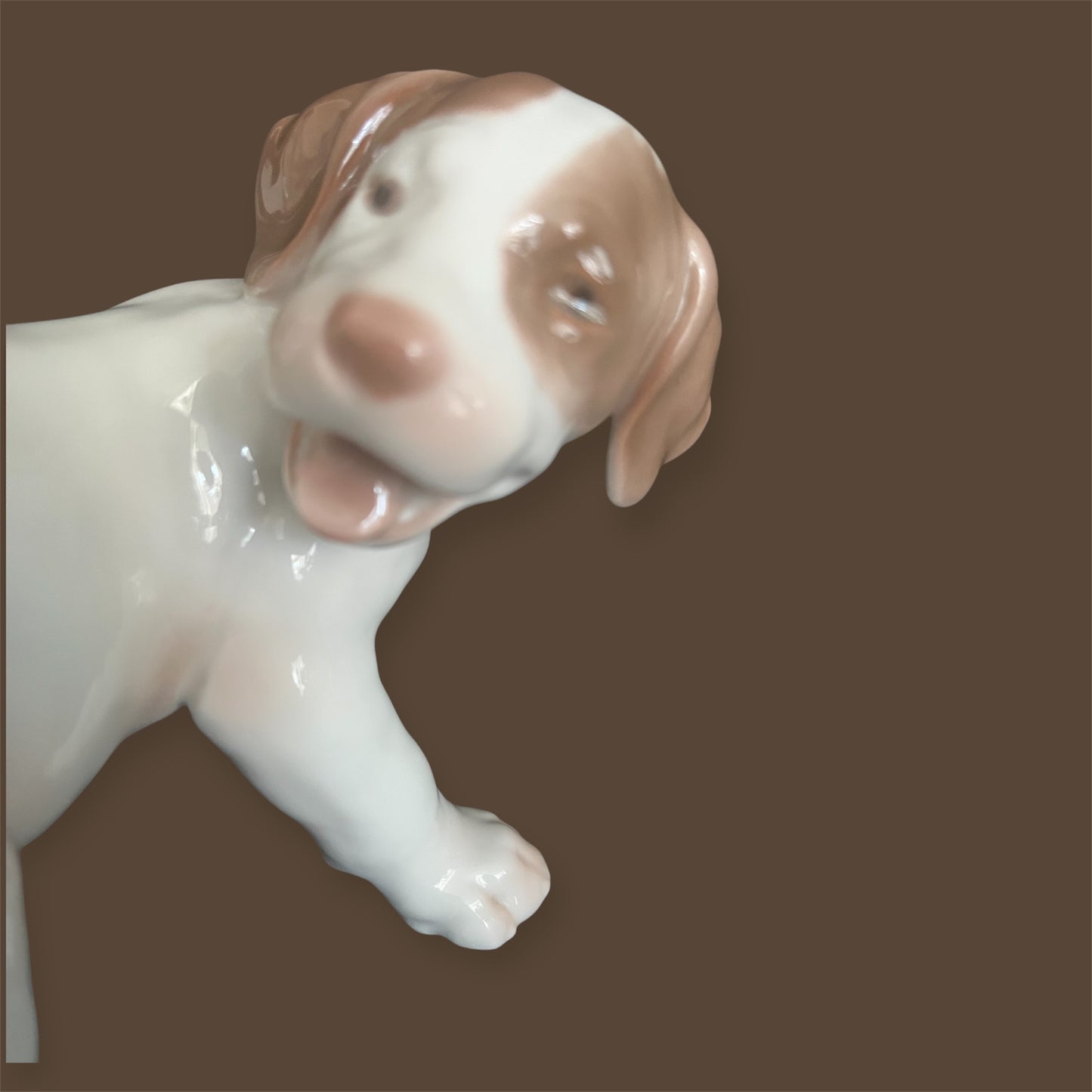 Danish design porcelain dog statue