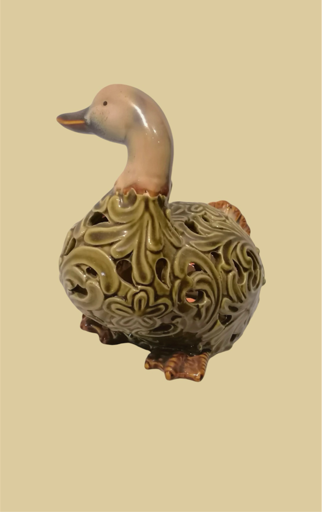 Art nouveau duck light 17 cm