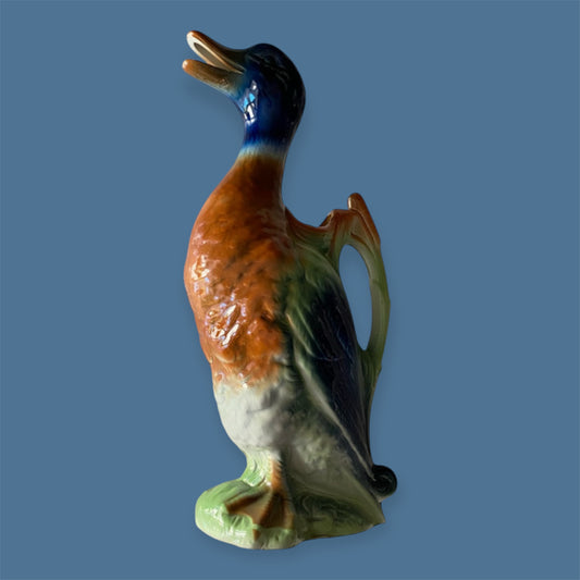 Saint Clement France faience duck pitcher