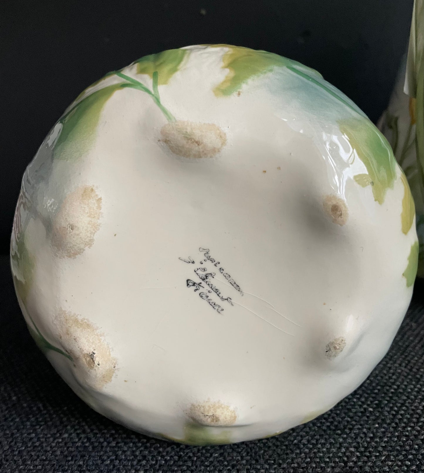 Antique majolica Pitcher St Clement France