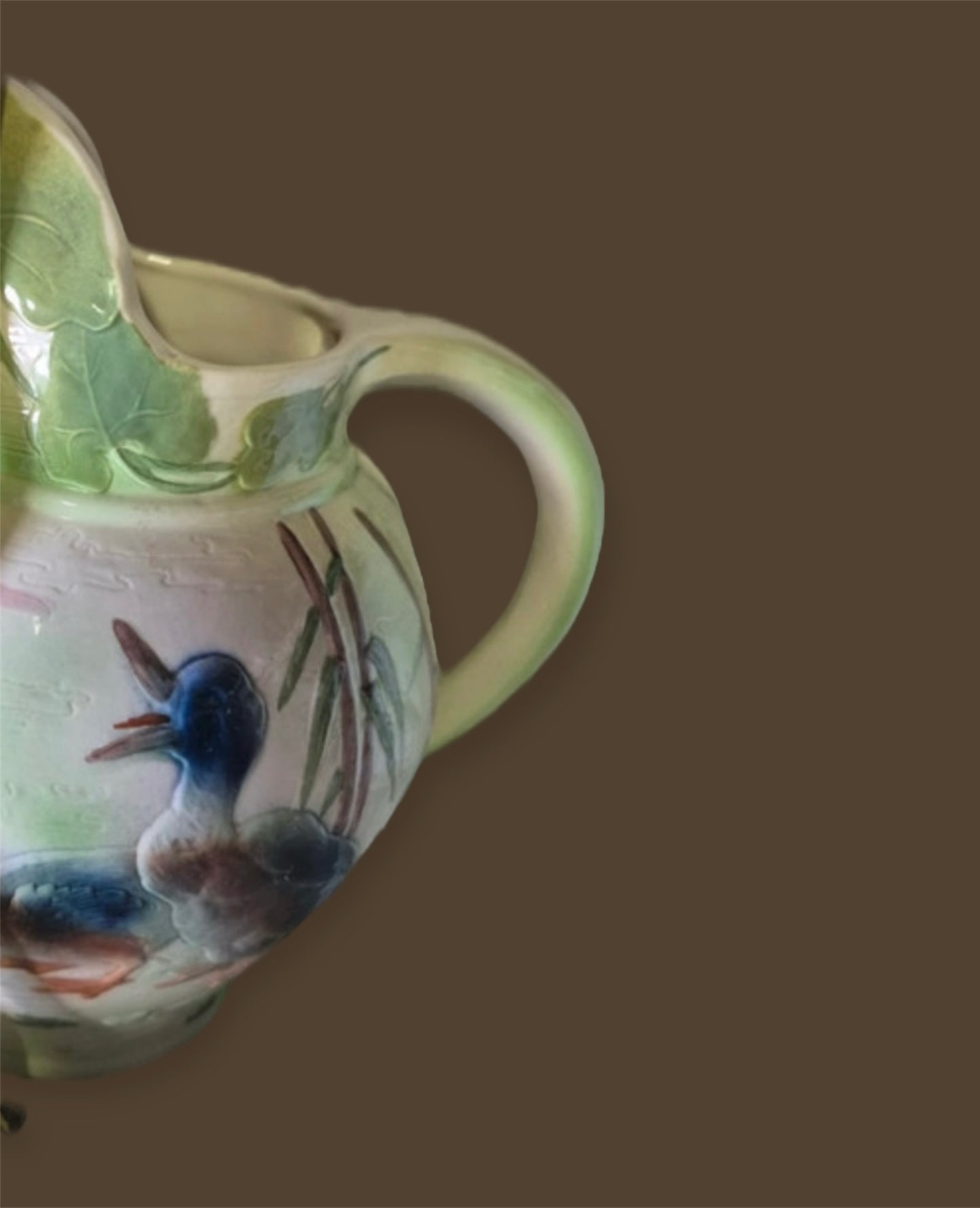 Saint Clement France majolica pitcher