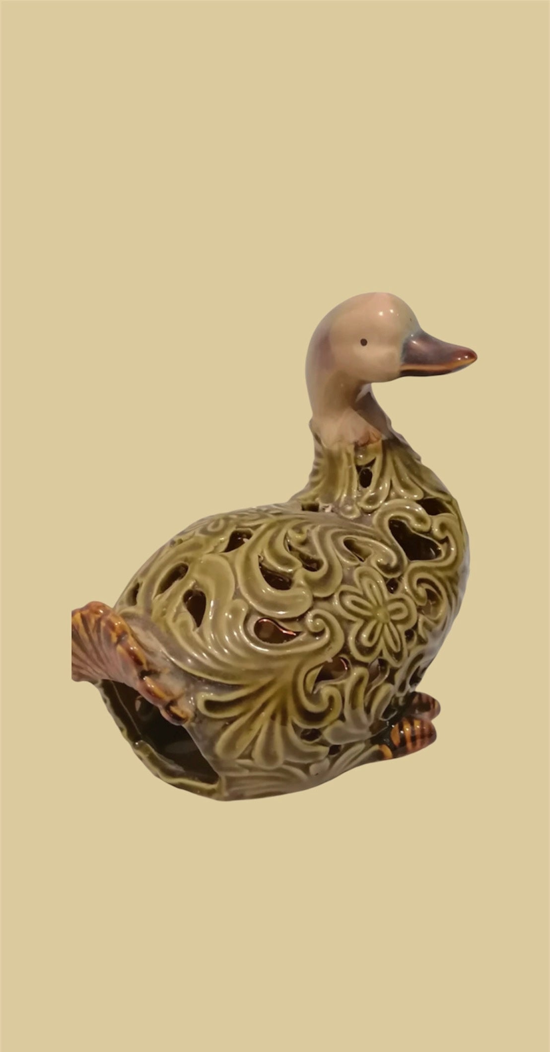 Art nouveau duck light 17 cm