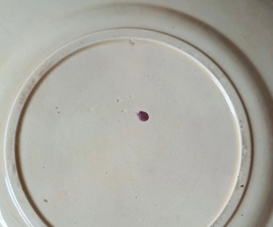 Frie Onnaing french majolica plate 1890