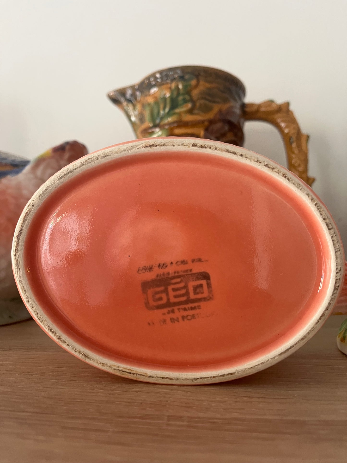 GEO midcentury salmon and citrus tureen