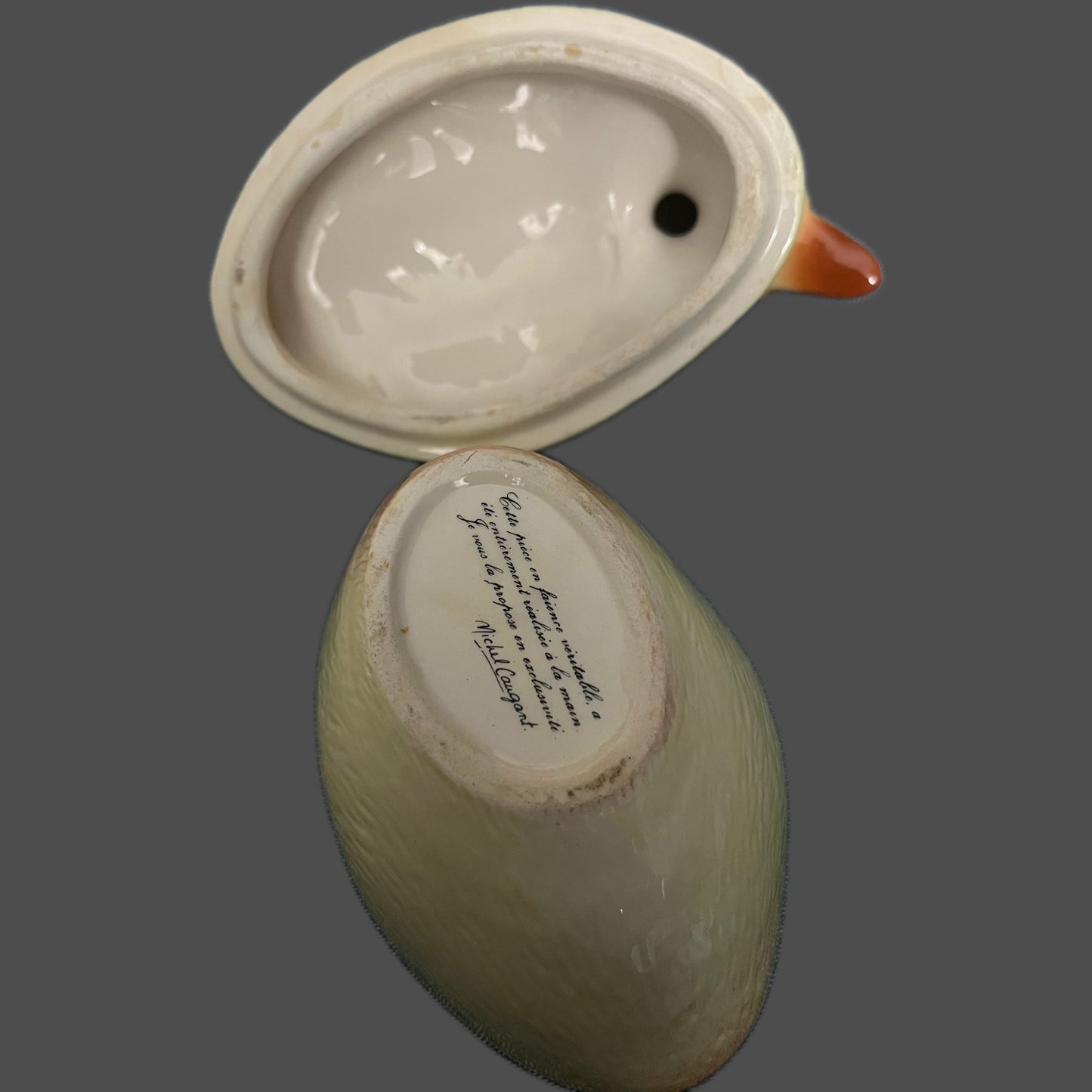 Vintage duckling tureen Michel Caugant