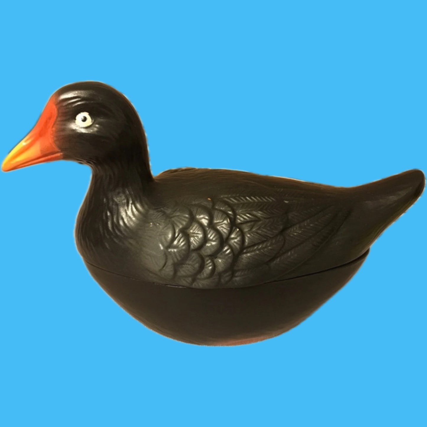 Michel Caugant Black duck tureen moorhen