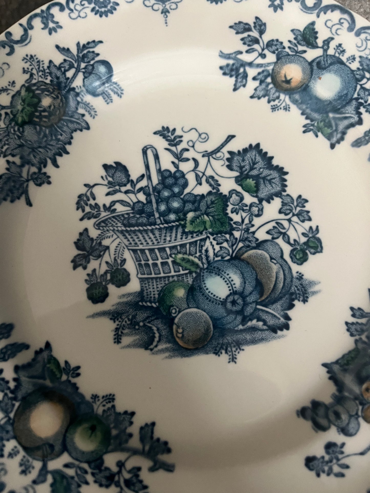 Mason’s England ironstone fruitbasket blue breakfast plate 22,5 cm