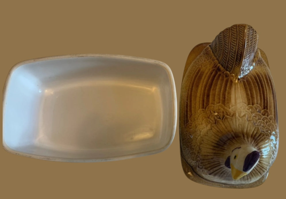 Large vintage french tureen chicken