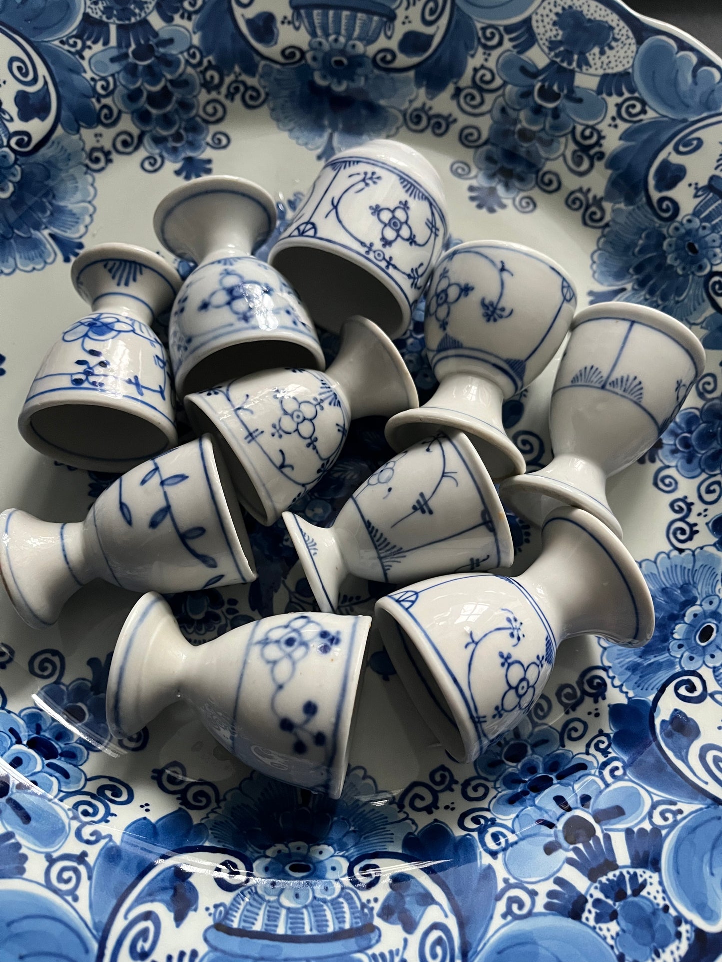 Danish decor antique eggcups