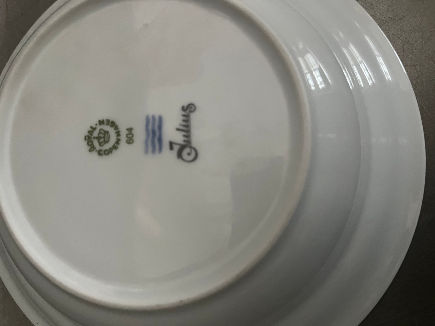 Julius vintage child soup porridge plate Royal Copenhagen Denmark