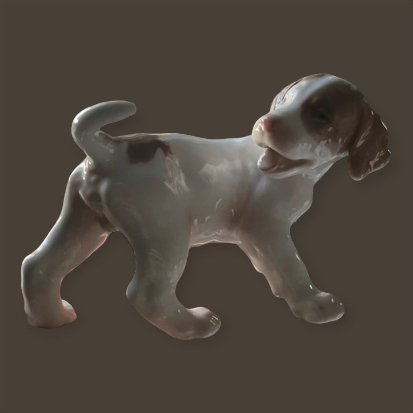 Danish design porcelain dog statue
