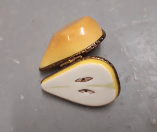 Lovely Limoges trincketbox pear