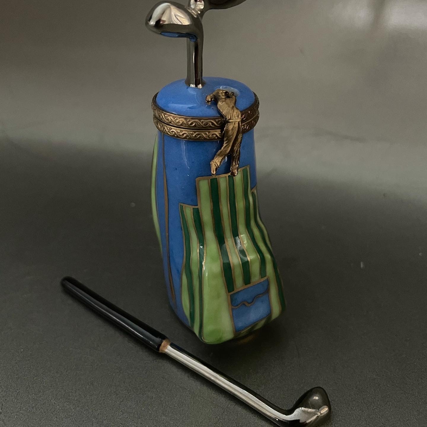 Limoges porcelain box golf