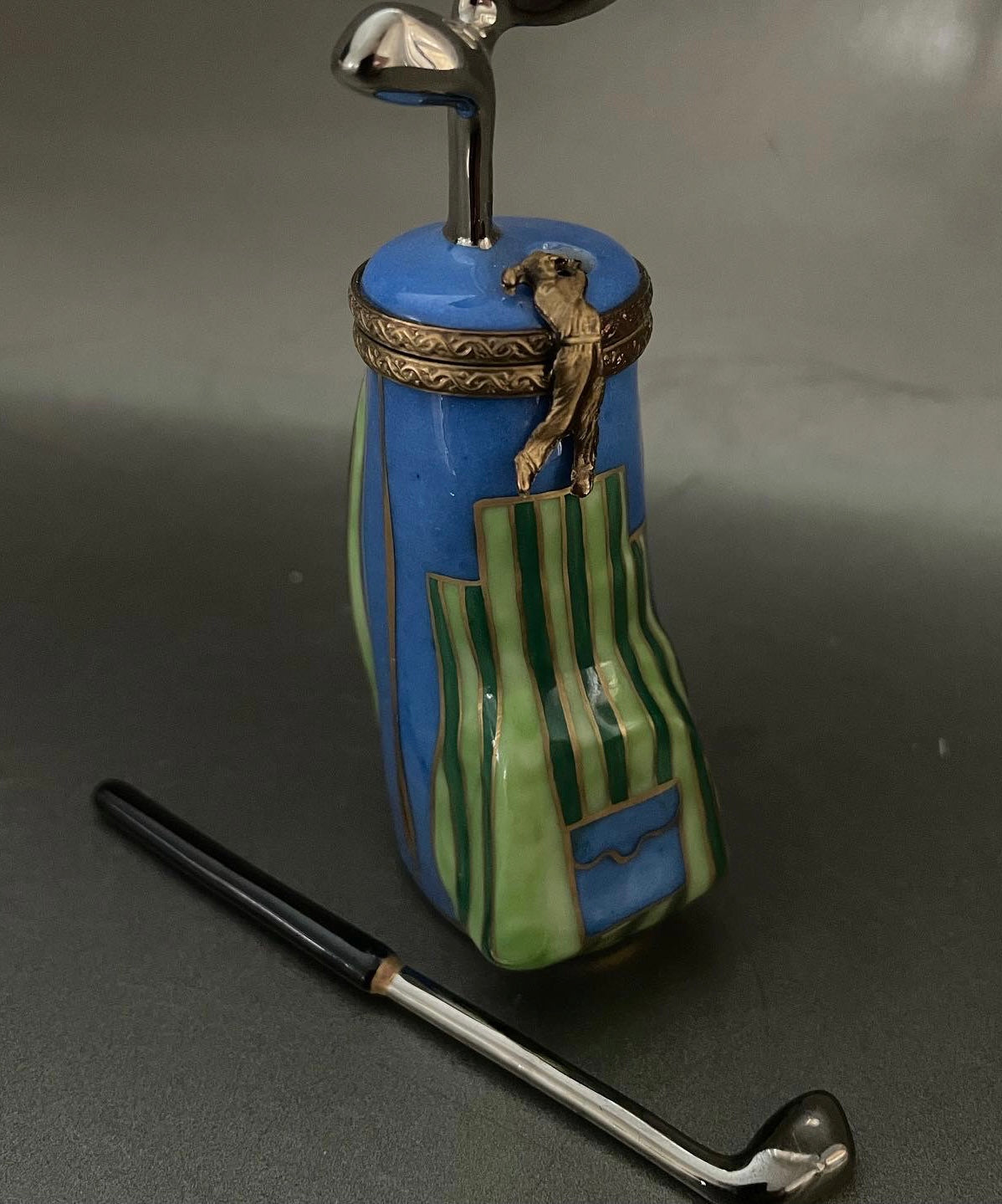Limoges porcelain box golf