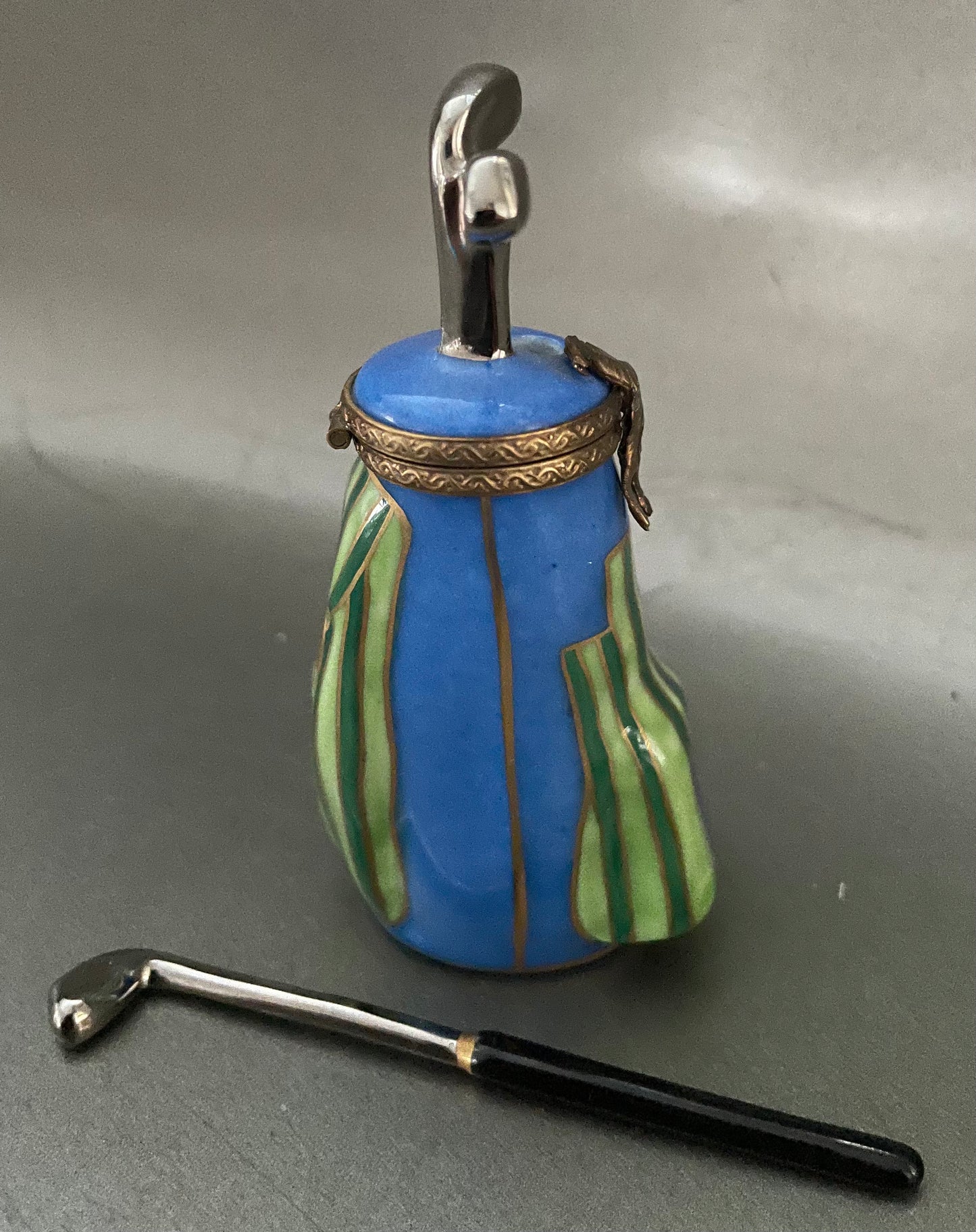 Limoges porcelain box golf