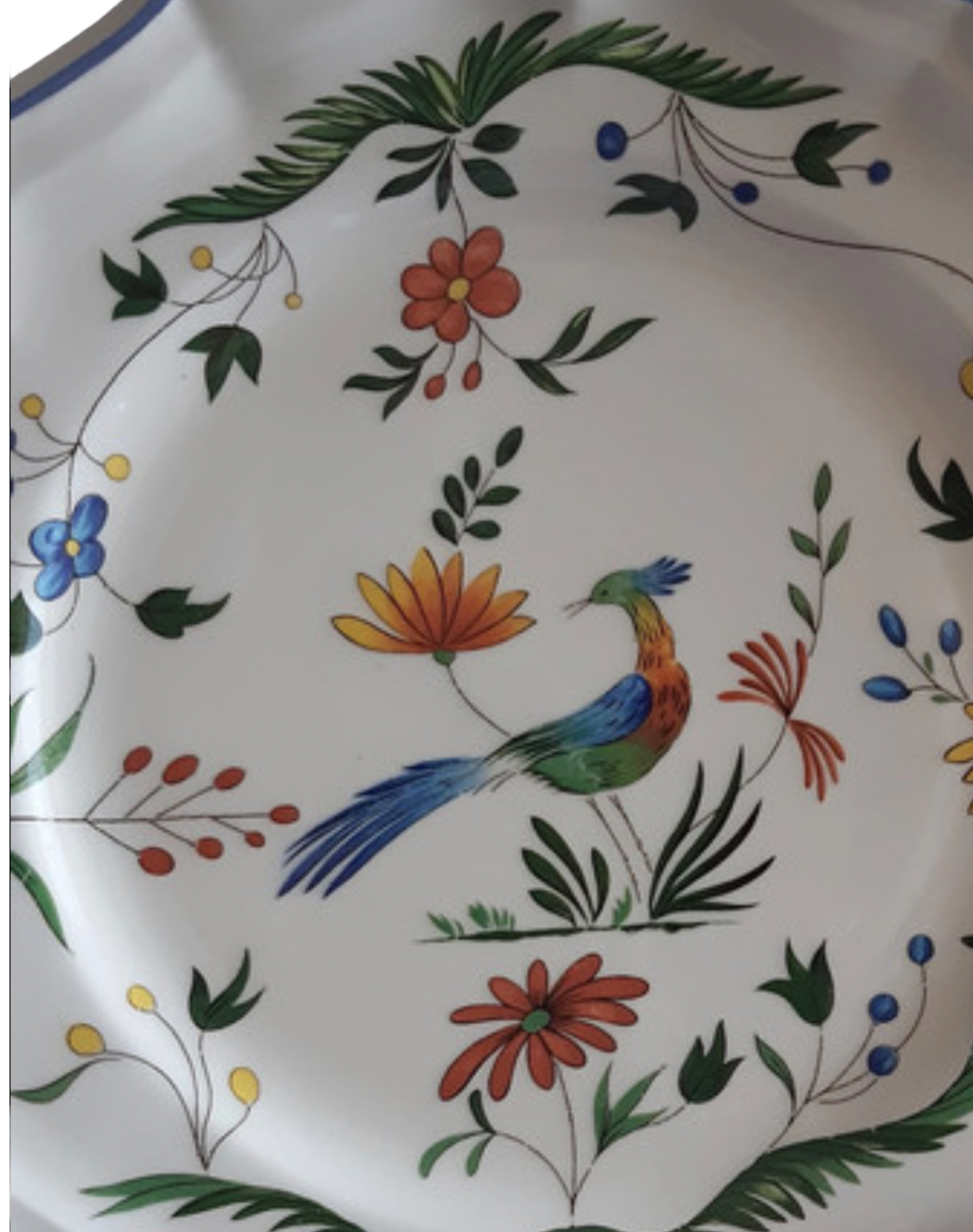 Gien Oiseaux de Paradis plate 25 cm