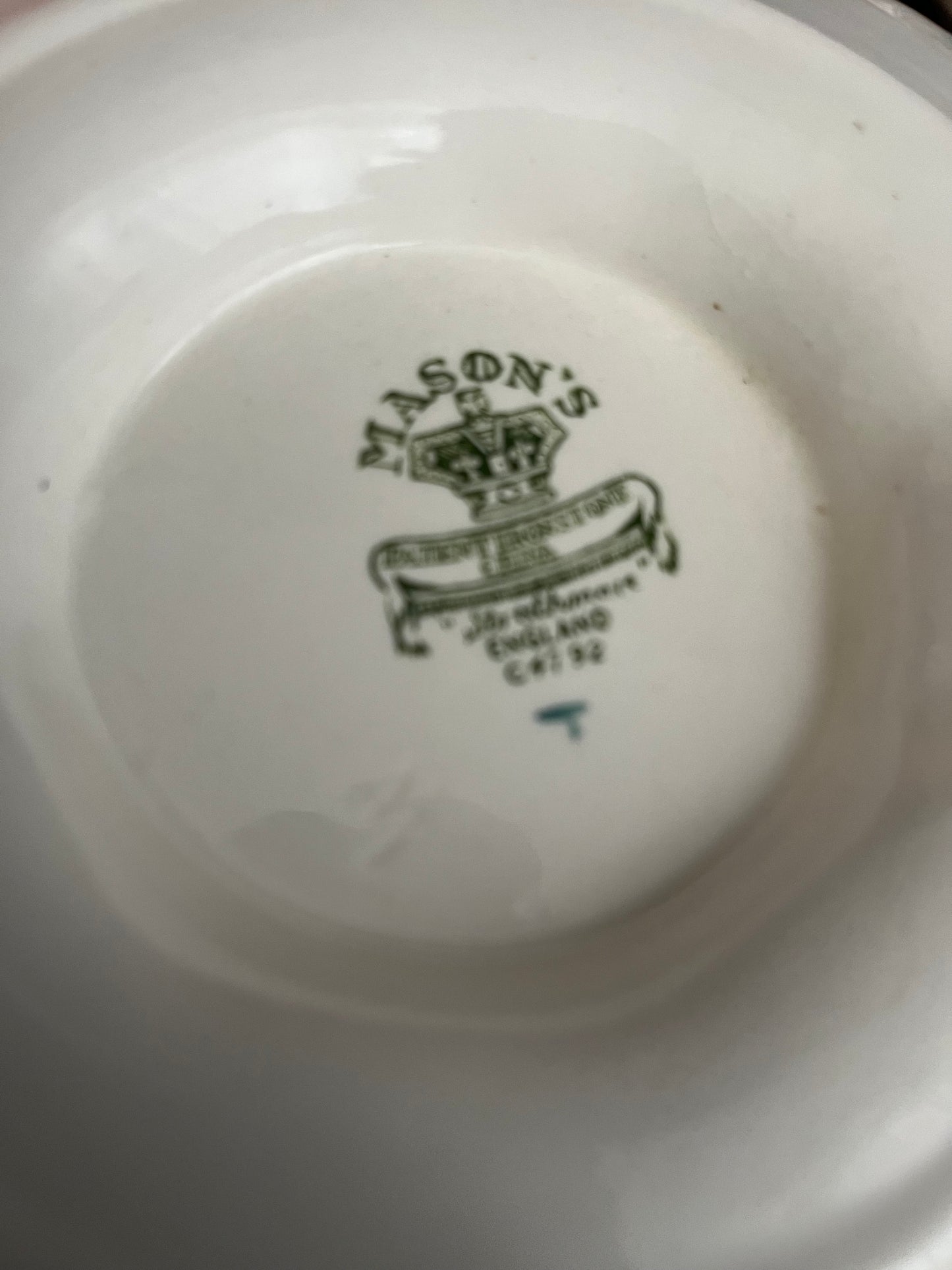Mason’s England ironstone gravyboat Strathmore design