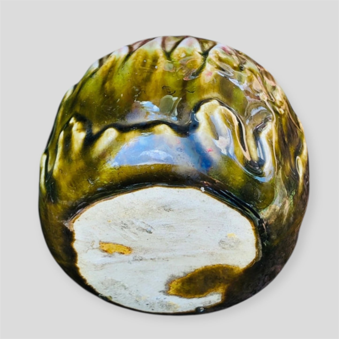 Old french coinbank vegetable