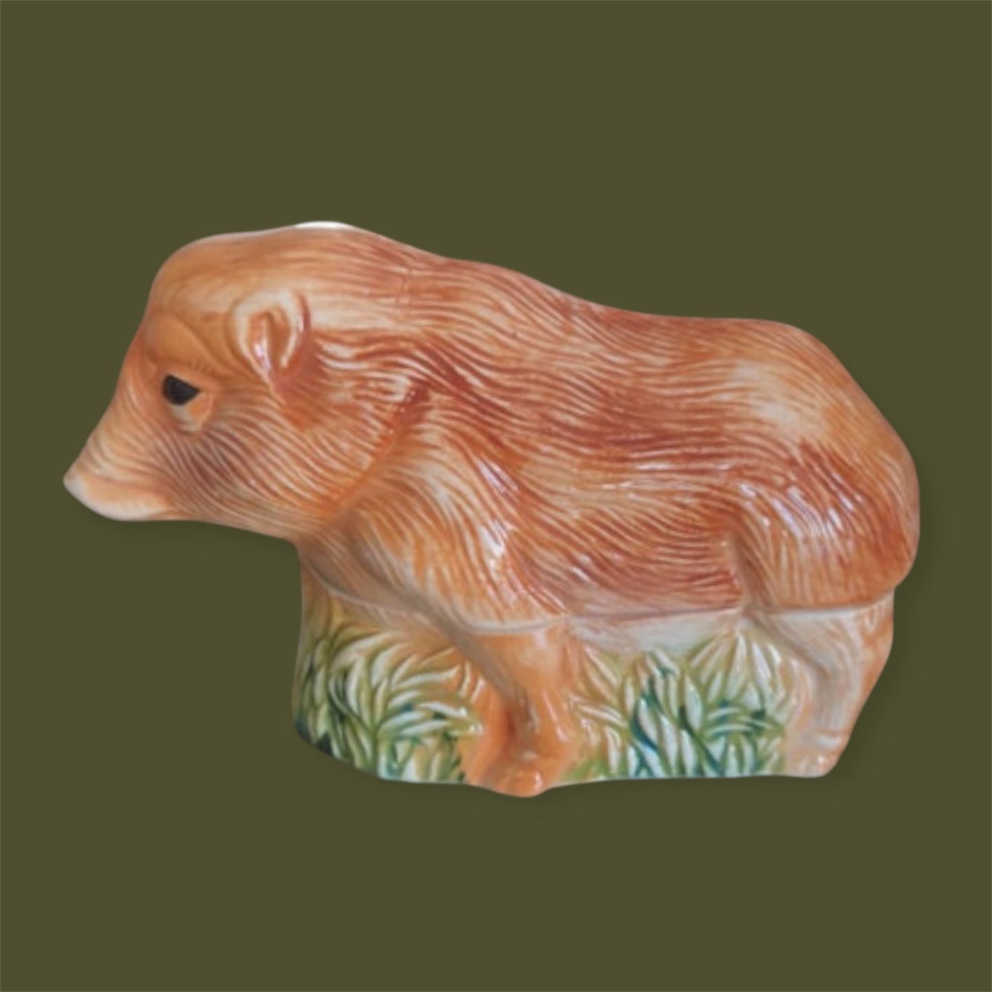 Small faience tureen Michel Caugant collectible - schade