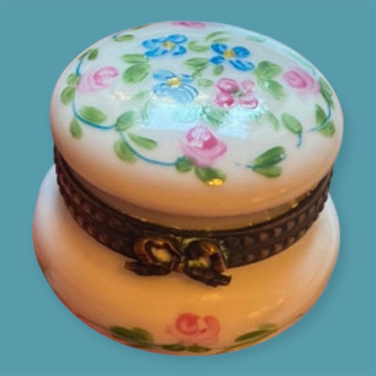 Lovely Limoges france trincket floral decor peint main Griselles Art