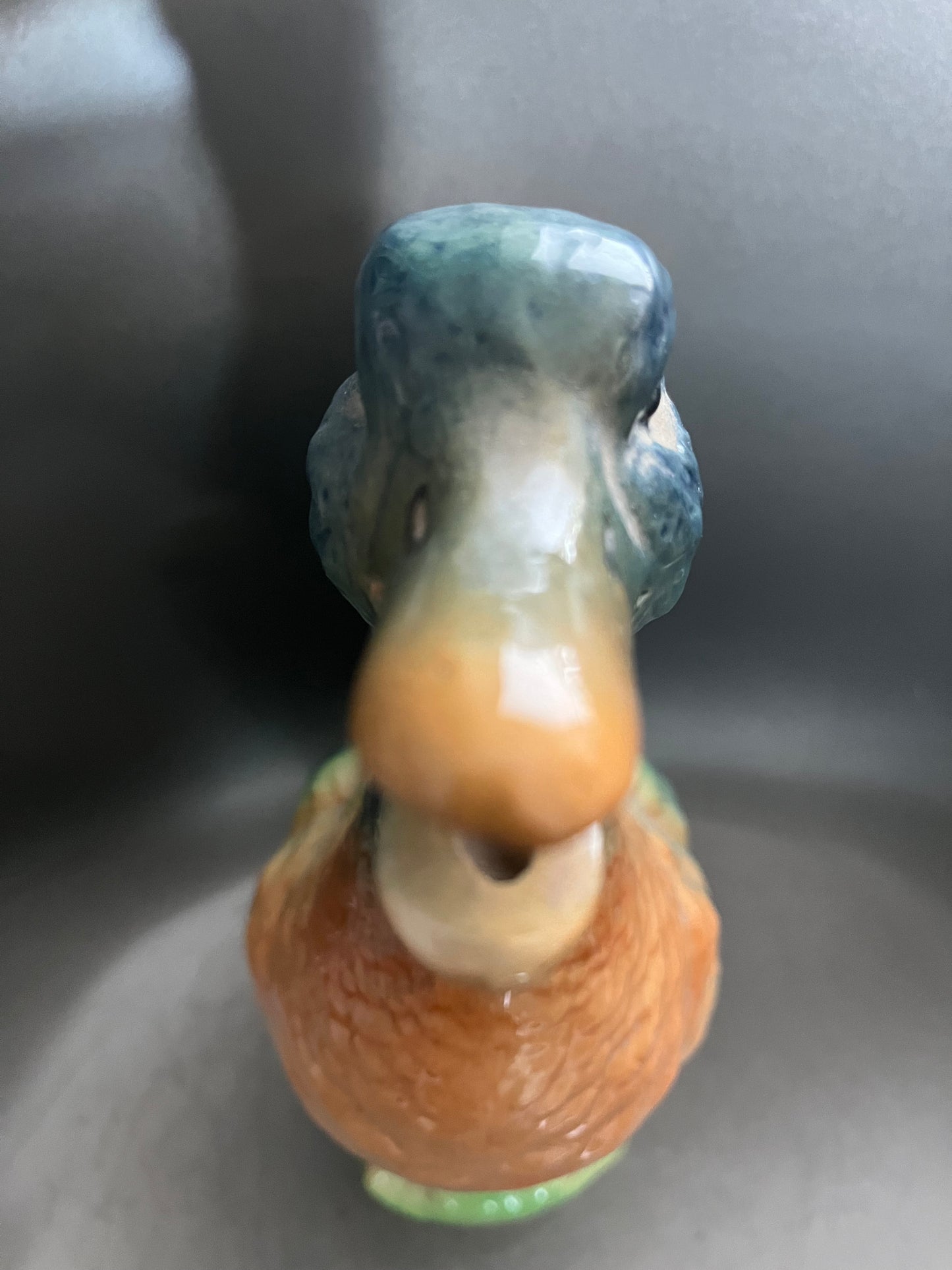 Saint Clement France antique majolica duck pitcher 542-2