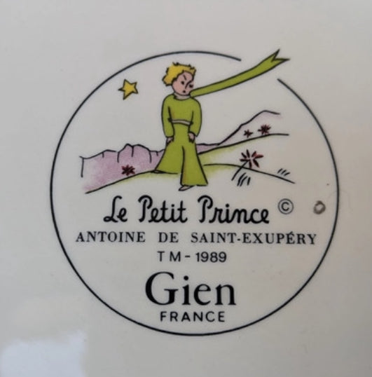 Gien France Le petit Prince faience plate