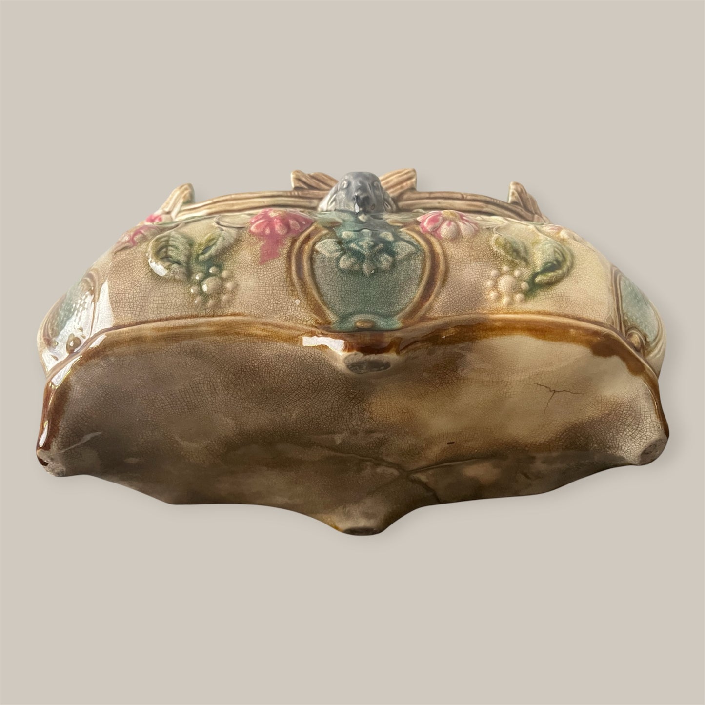 Art nouveau majolica Cachepot C1900