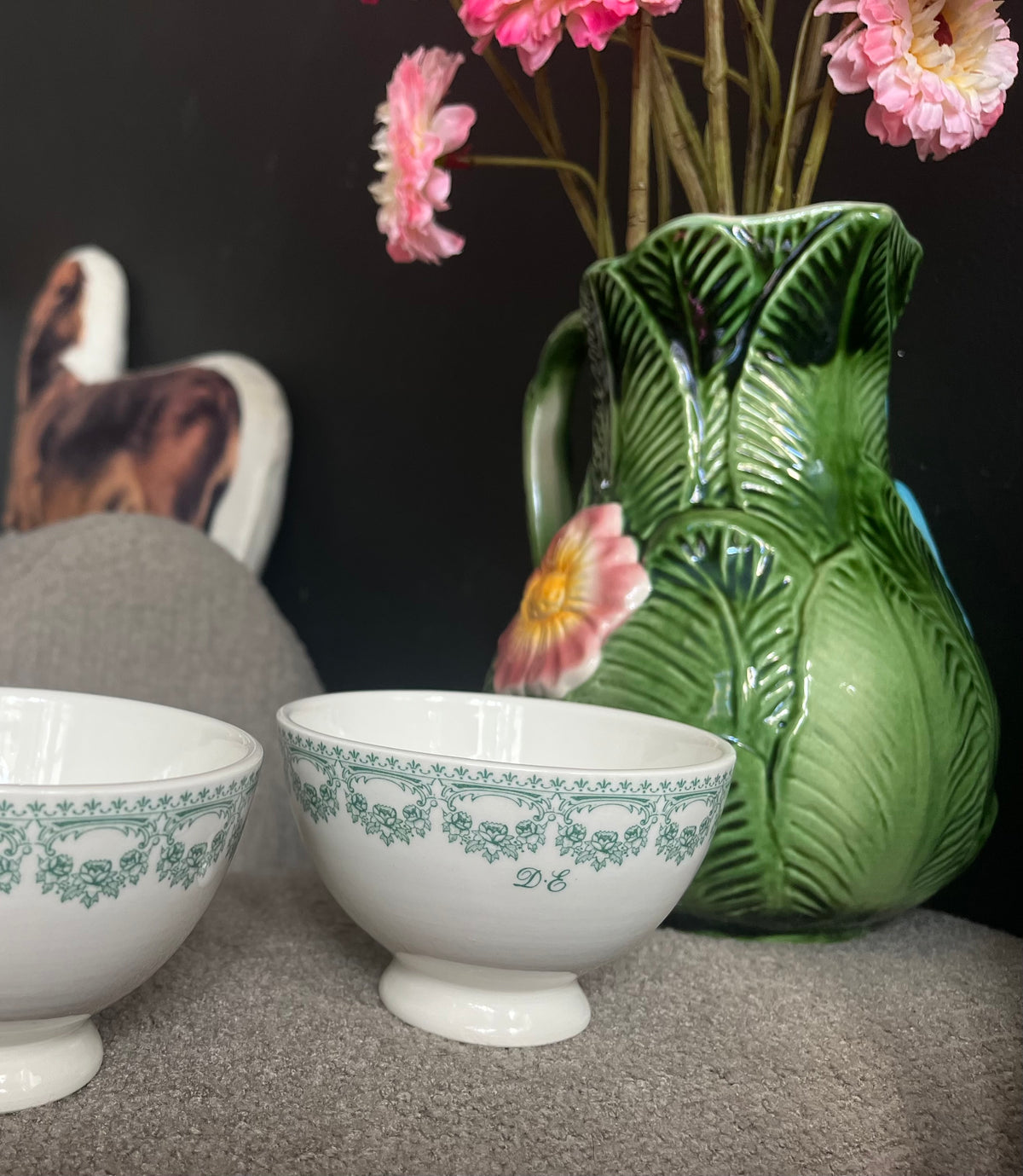Royal Boch set of 2 Carlotta coffee footed cups