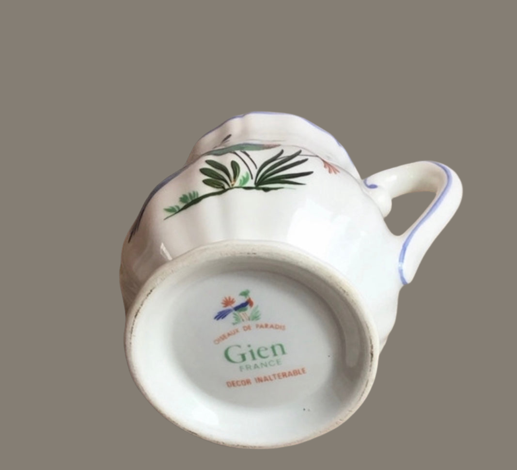 Creamer Gien Oiseaux de Paradis