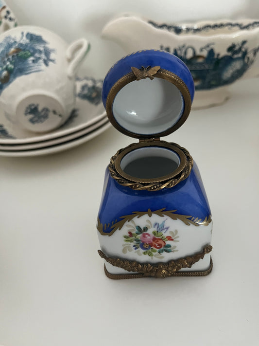 Limoges France antique ink pot