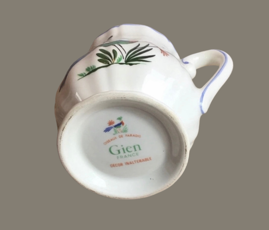 Creamer Gien Oiseaux de Paradis