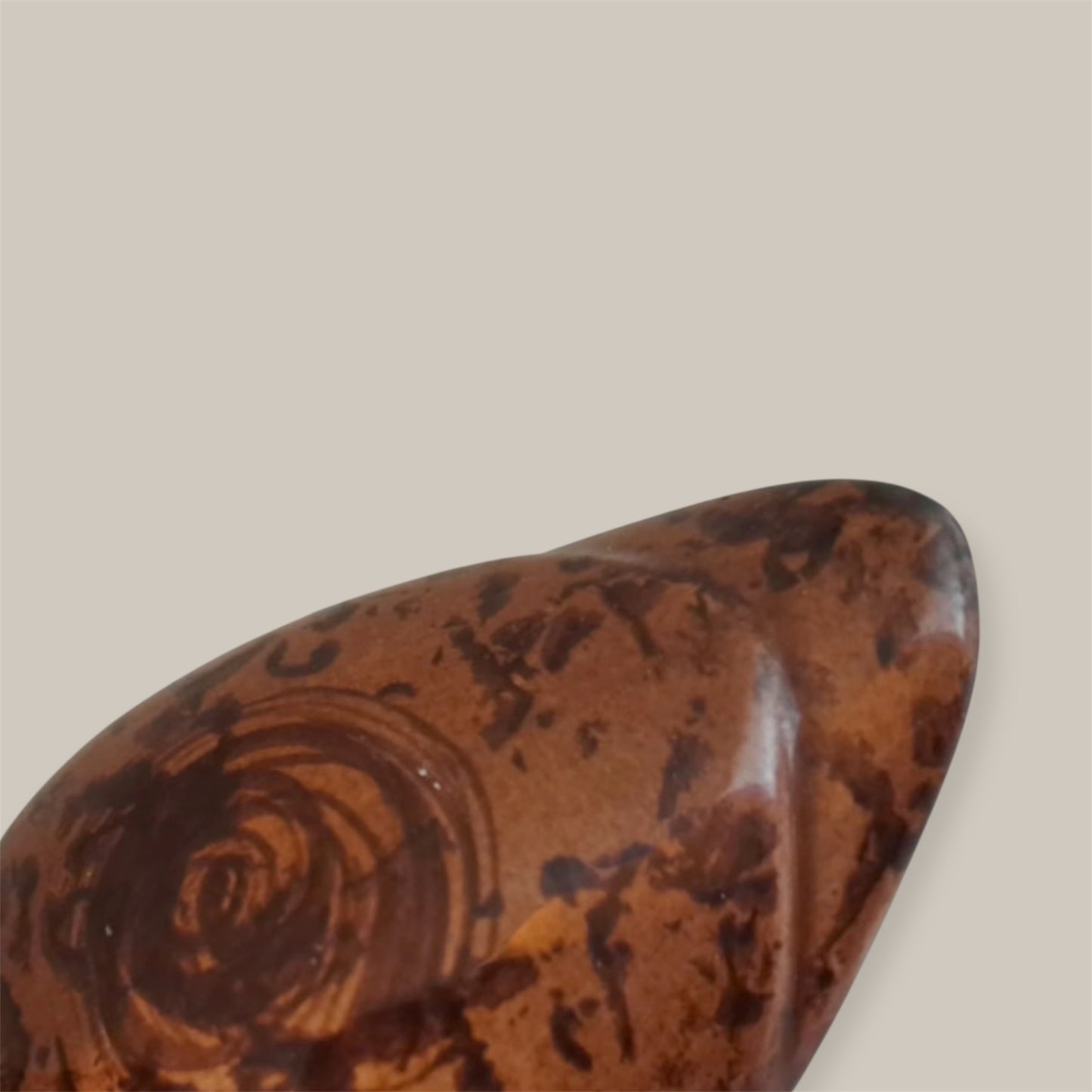 Smallest vintage tureen Michel Caugant brown gold version