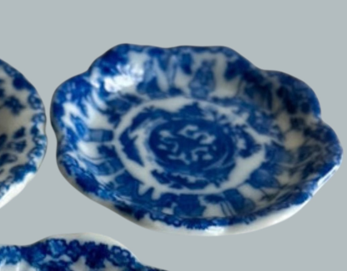 Set of 3 antique Chinese saucers