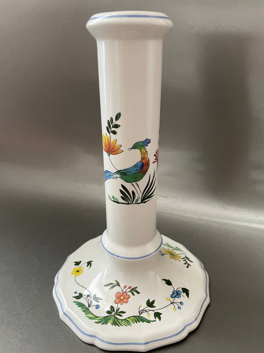 Set of 2 long candleholders Gien Oiseaux de Paradis