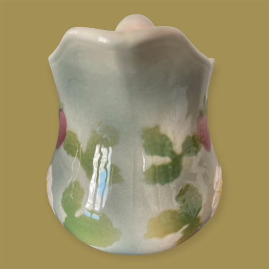 Saint Clement french majolica milk jug strawberry