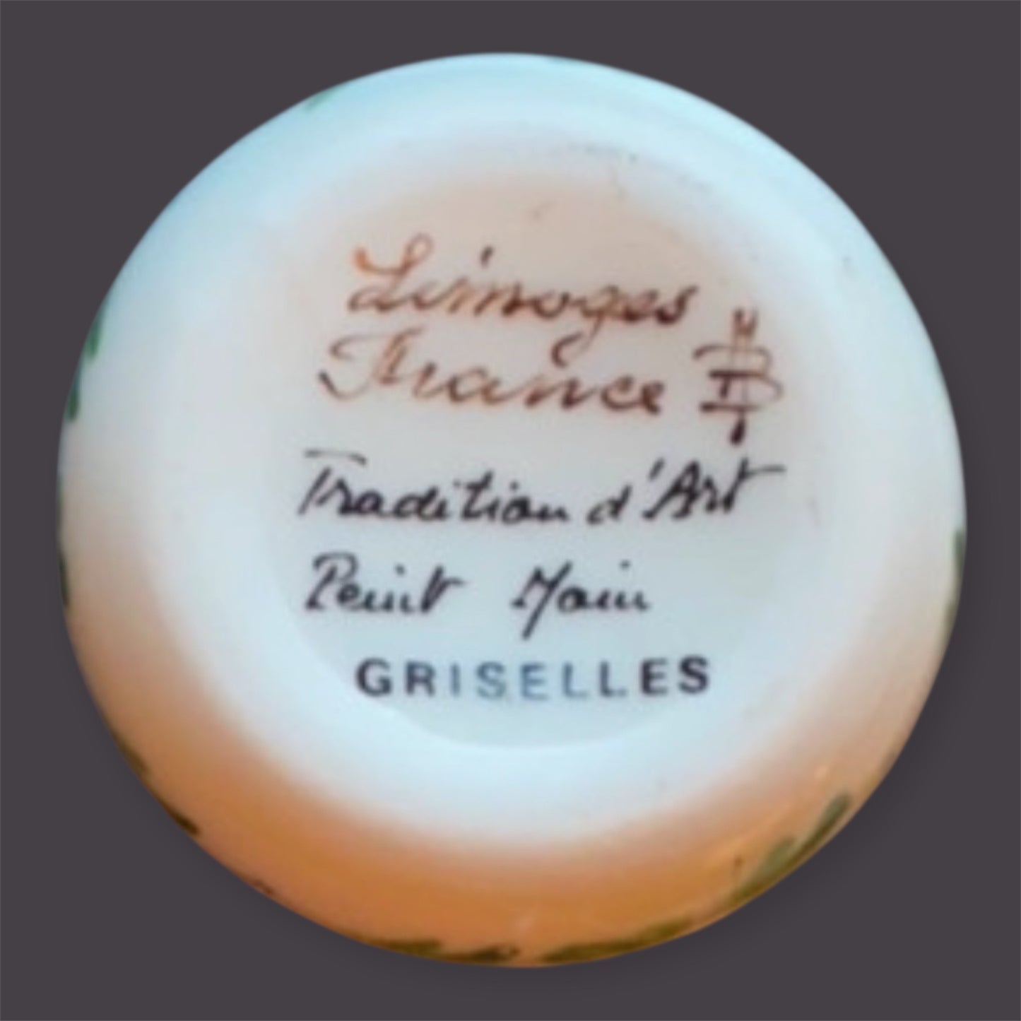 Lovely Limoges france trincket floral decor peint main Griselles Art