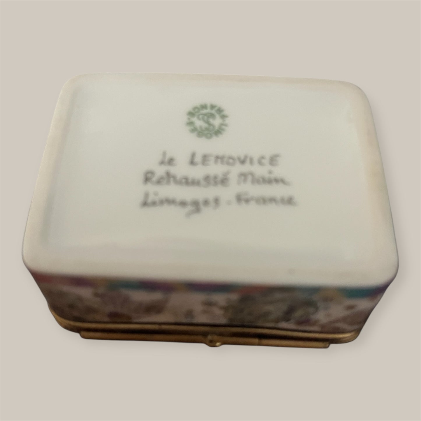 Limoges France trincketbox Labrador