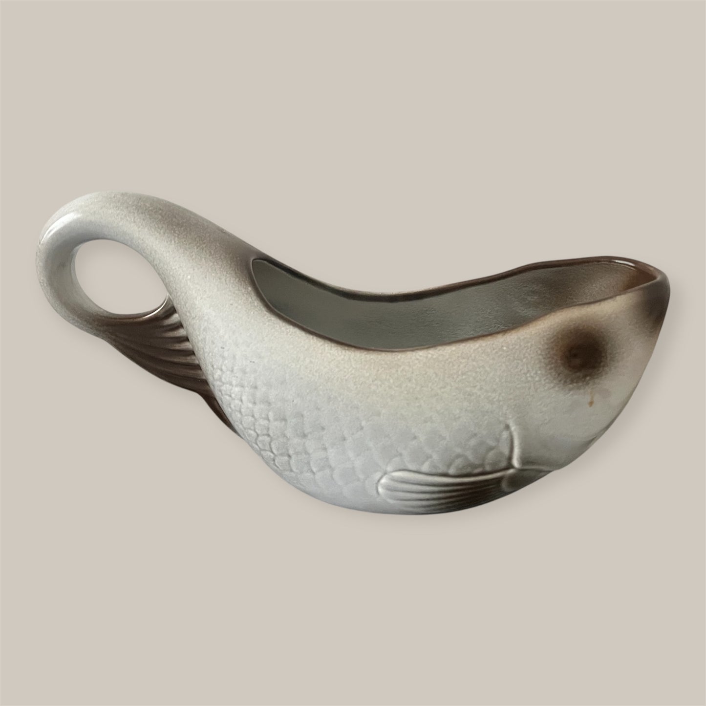 Ceramic gravy boat fish French vintage